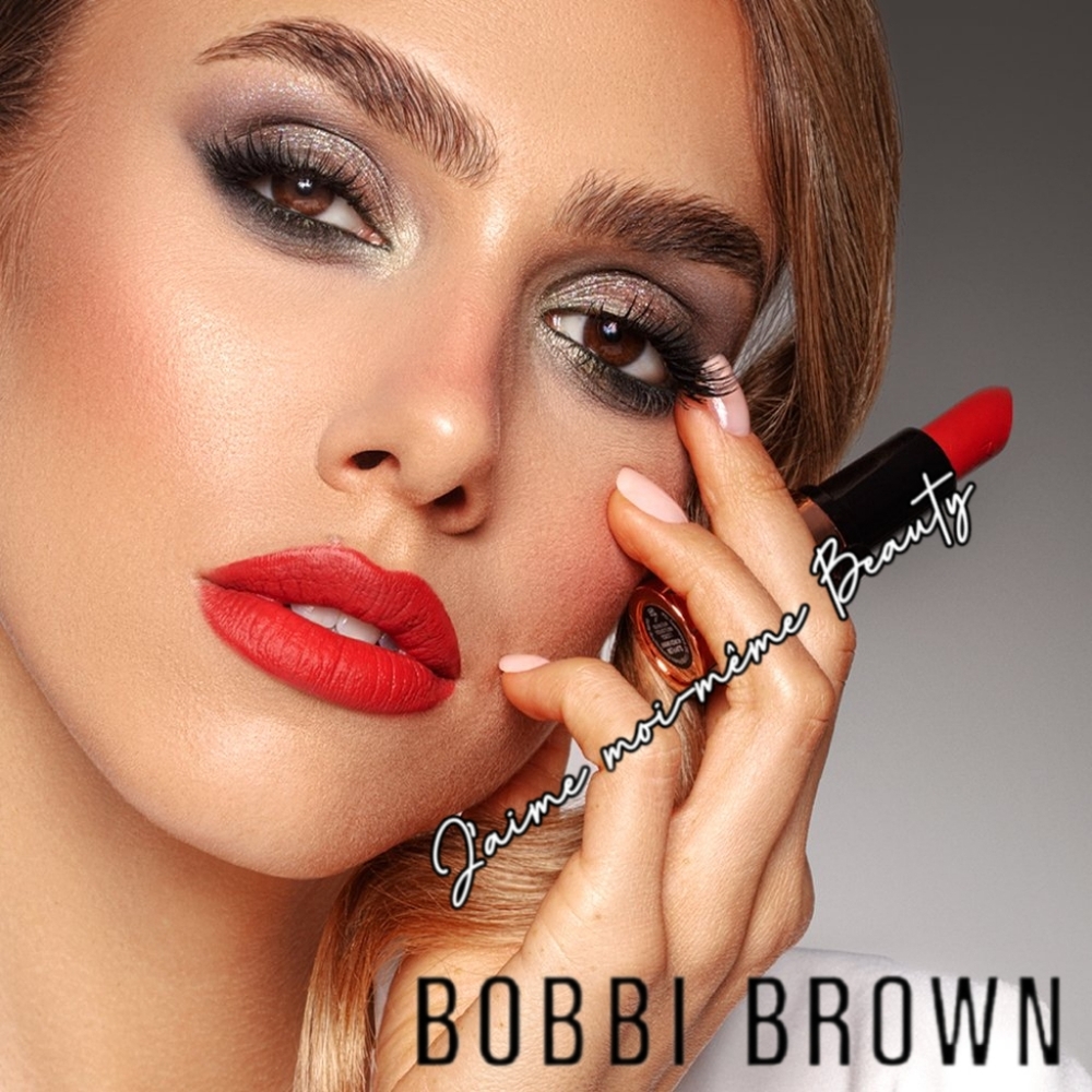 Bobbi LUXE Matte LIPSTICK - POWER PLAY (Bright Red Orange)